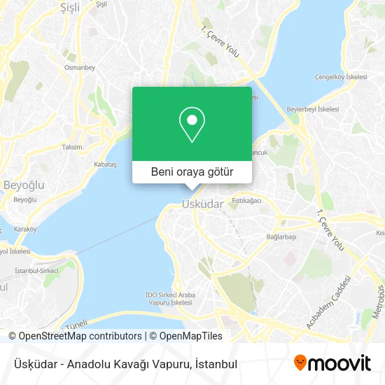 Üsķüdar - Anadolu Kavağı Vapuru harita