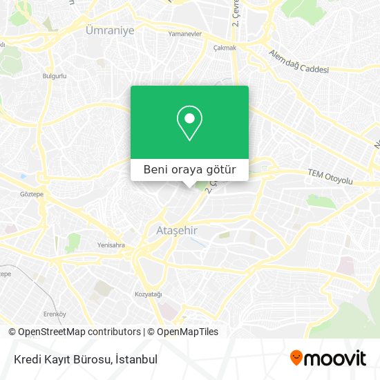 Kredi Kayıt Bürosu harita