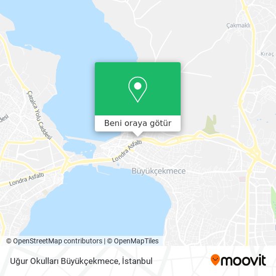 Uğur Okulları Büyükçekmece harita