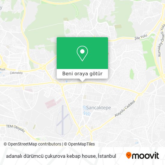 adanalı dürümcü çukurova kebap house harita
