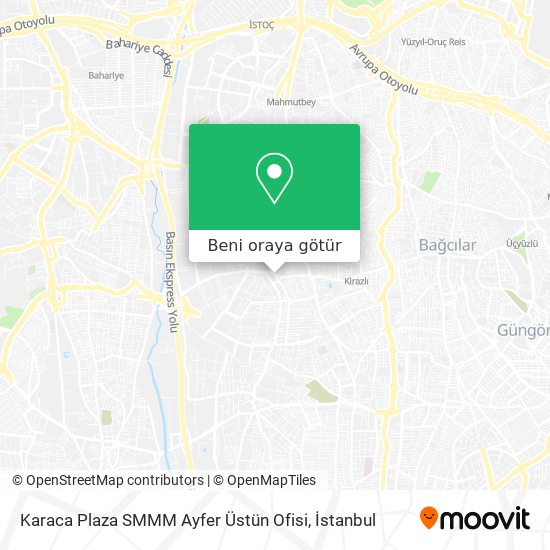 Karaca Plaza SMMM Ayfer Üstün Ofisi harita