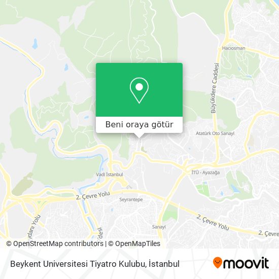 Beykent Universitesi Tiyatro Kulubu harita