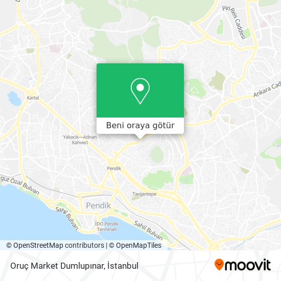 Oruç Market Dumlupınar harita