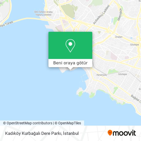 Kadıköy Kurbağalı Dere Parkı harita