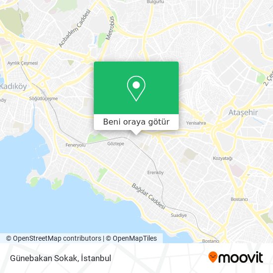 Günebakan Sokak harita
