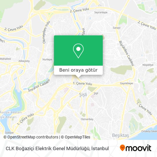CLK Boğaziçi Elektrik Genel Müdürlüğü harita