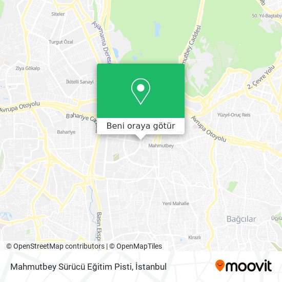Mahmutbey Sürücü Eğitim Pisti harita