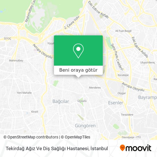 Tekirdağ  Ağız Ve Diş  Sağlığı  Hastanesi harita