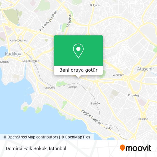 Demirci Faik Sokak harita