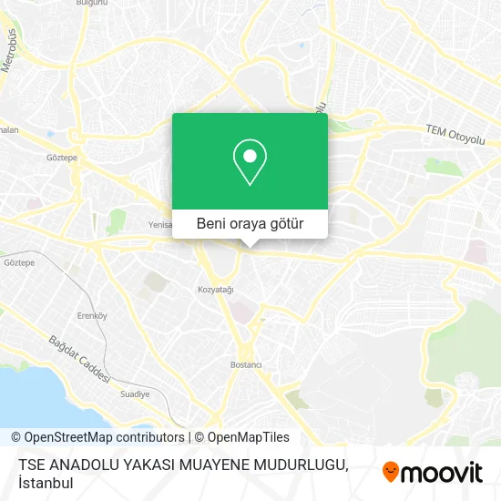 TSE ANADOLU YAKASI MUAYENE MUDURLUGU harita