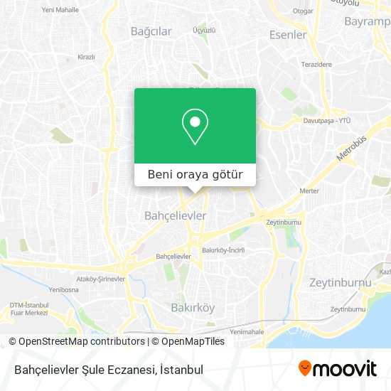 Bahçelievler Şule Eczanesi harita