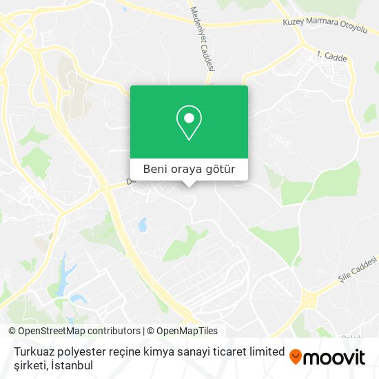 Turkuaz polyester reçine kimya sanayi ticaret limited şirketi harita