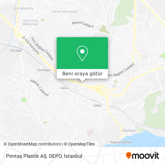 Pimtaş Plastik AŞ. DEPO harita