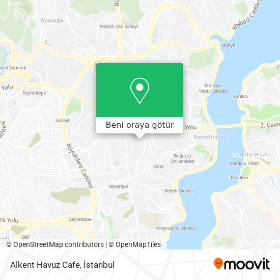 Alkent Havuz Cafe harita
