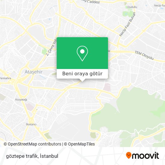 göztepe trafik harita