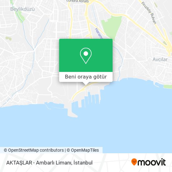 AKTAŞLAR - Ambarlı Limanı harita
