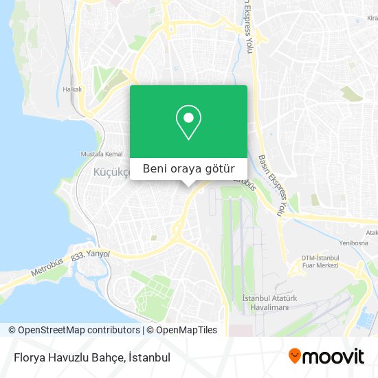 Florya Havuzlu Bahçe harita