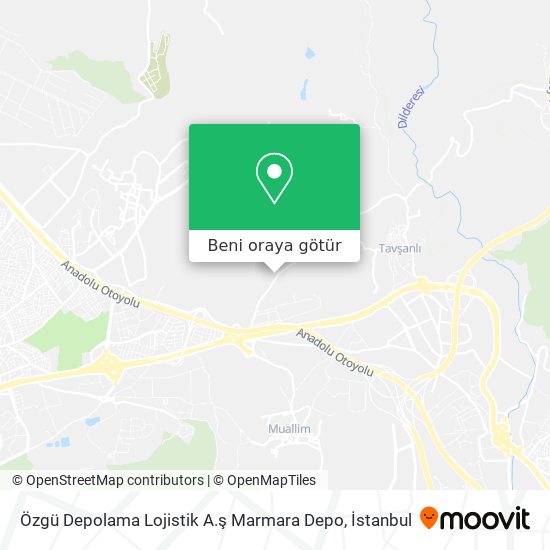 Özgü Depolama Lojistik A.ş Marmara Depo harita
