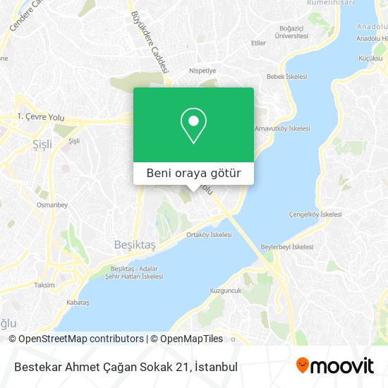 Bestekar Ahmet Çağan Sokak 21 harita