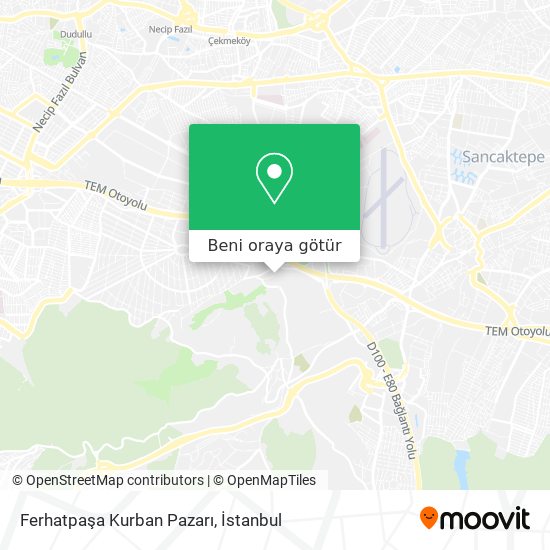 Ferhatpaşa Kurban Pazarı harita