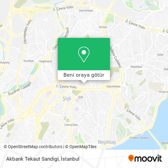 Akbank Tekaut Sandigi harita