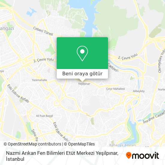 Nazmi Arıkan Fen Bilimleri Etüt Merkezi Yeşilpınar harita