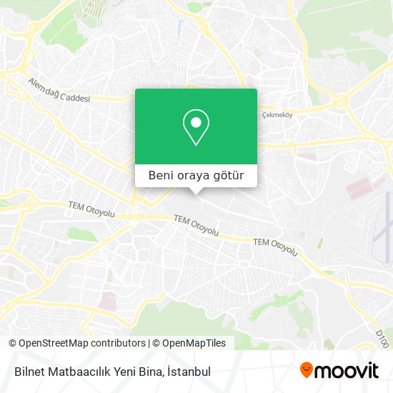 Bilnet Matbaacılık Yeni Bina harita