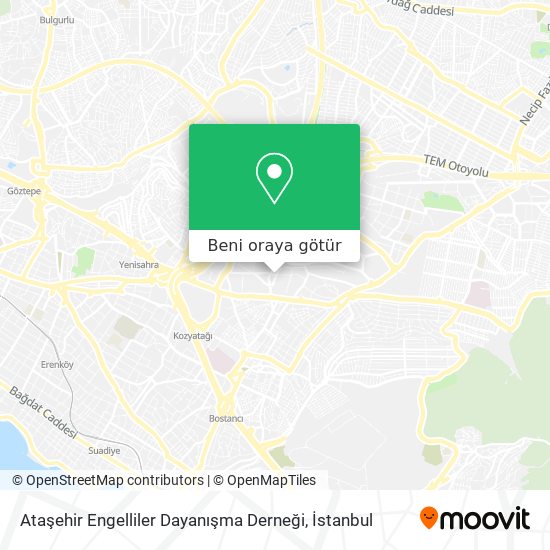 Ataşehir Engelliler Dayanışma Derneği harita