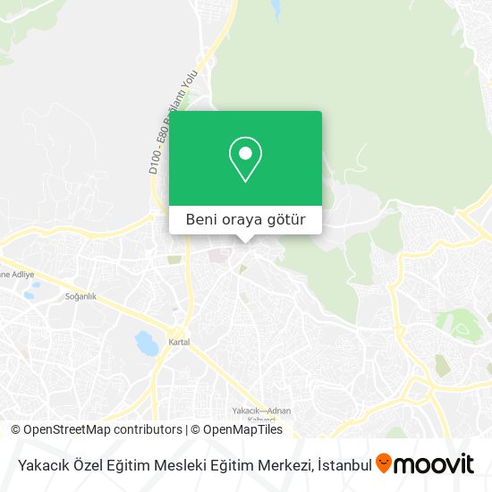 Yakacık Özel Eğitim Mesleki Eğitim Merkezi harita