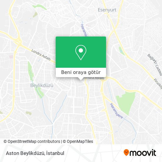 Aston Beylikdüzü harita