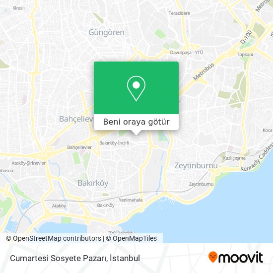Cumartesi Sosyete Pazarı harita