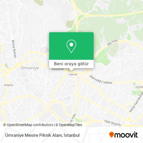 Ümraniye Mesire Piknik Alanı harita