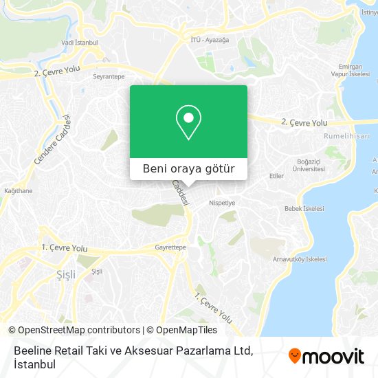 Beeline Retail Taki ve Aksesuar Pazarlama Ltd harita