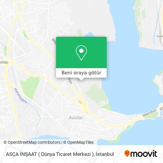 ASÇA İNŞAAT ( Dünya Ticaret Merkezi ) harita