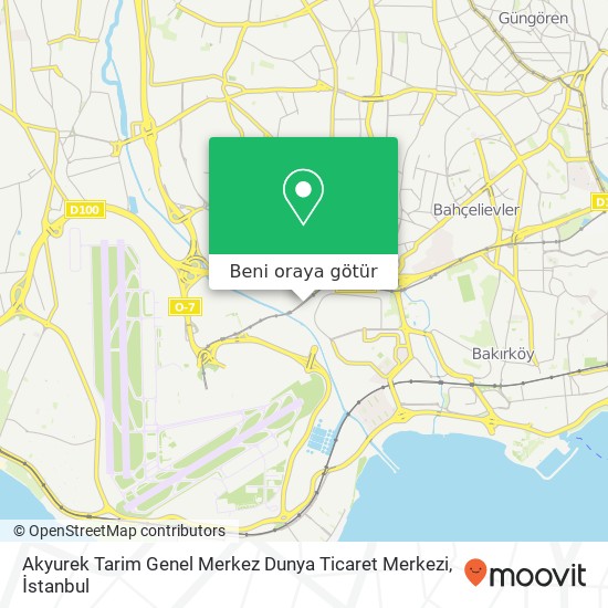 Akyurek Tarim Genel Merkez Dunya Ticaret Merkezi harita