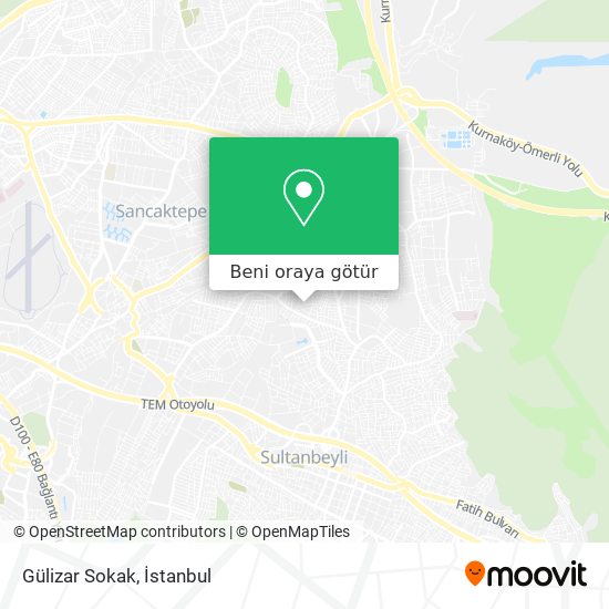 Gülizar Sokak harita