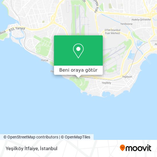 Yeşilköy İtfaiye harita