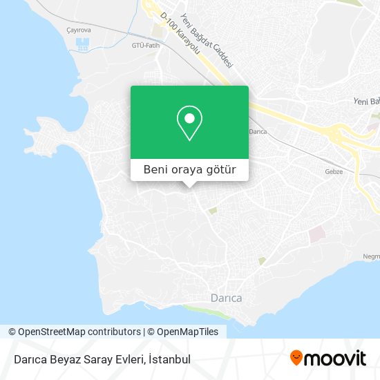 Darıca Beyaz Saray Evleri harita