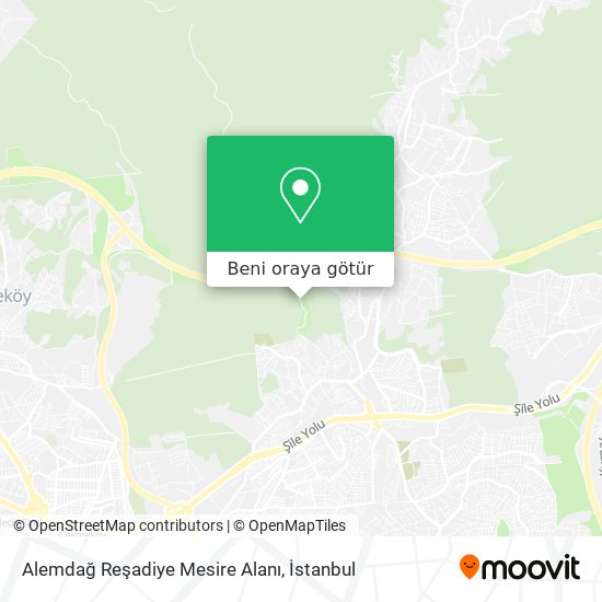 Alemdağ Reşadiye Mesire Alanı harita