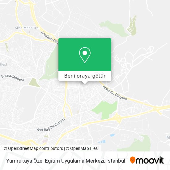 Yumrukaya Özel Egitim Uygulama Merkezi harita