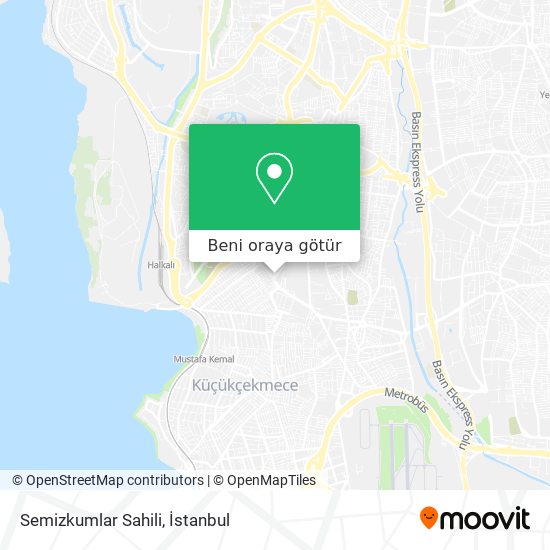 Semizkumlar Sahili harita