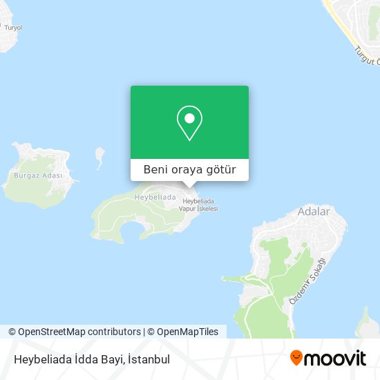 Heybeliada İdda Bayi harita