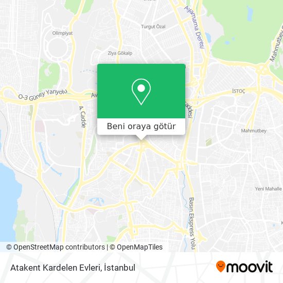 Atakent Kardelen Evleri harita