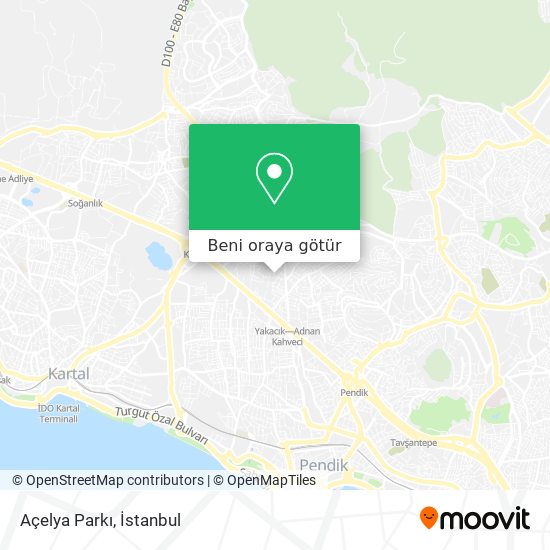 Açelya Parkı harita