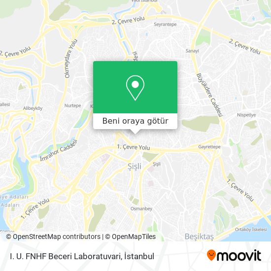 I. U. FNHF Beceri Laboratuvari harita