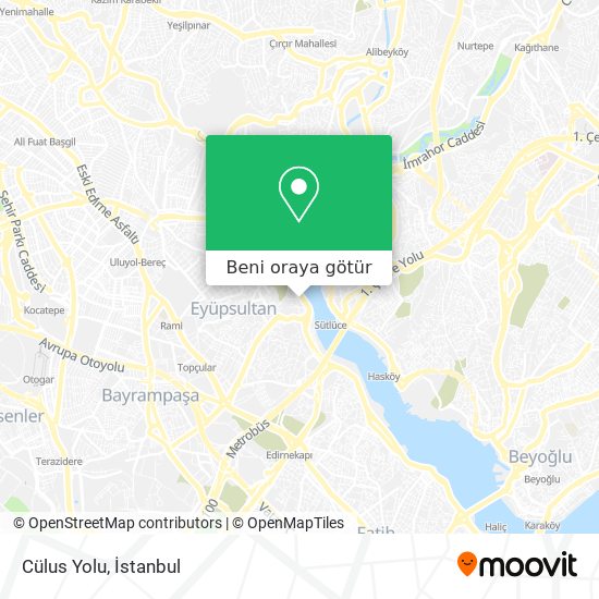 Cülus Yolu harita
