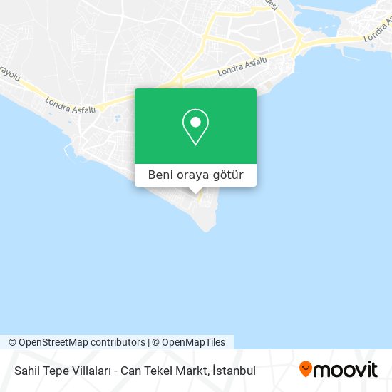 Sahil Tepe Villaları - Can Tekel Markt harita