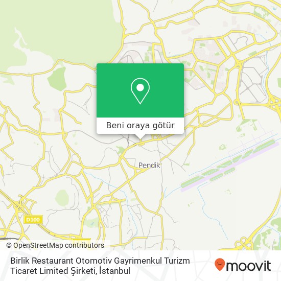 Birlik Restaurant Otomotiv Gayrimenkul Turizm Ticaret Limited Şirketi harita