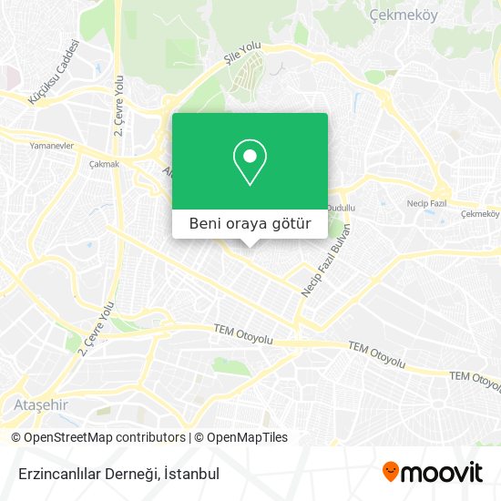 Erzincanlılar Derneği harita
