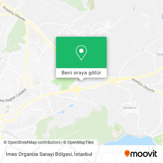 İmes Organize Sanayi Bölgesi harita